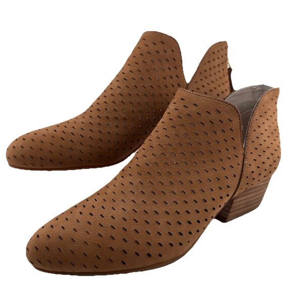 Kenneth Cole Shoes Womens Size 6 Cooper Cognac Leather Ankle Booties‎ NWB - Picture 1 of 12